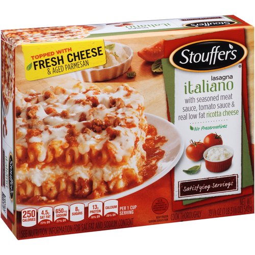 Stouffers Lasagna with Meat and Sauce