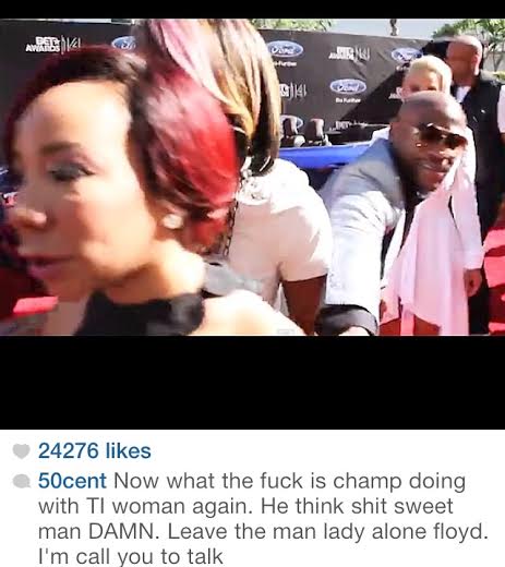 50cents mayweather tiny diss