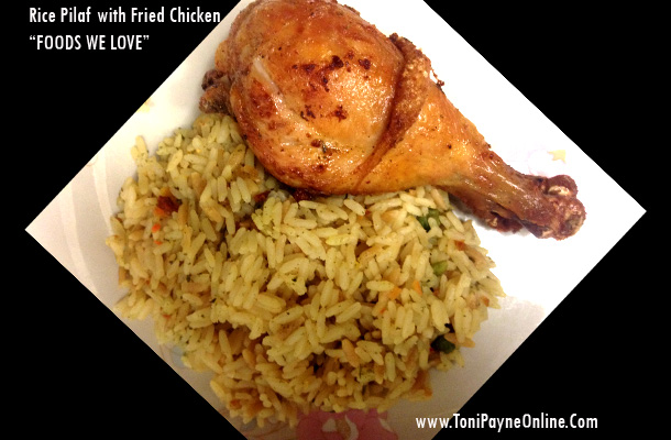 Tonights-Dinner-Rice Pilaf with Fried Chicken