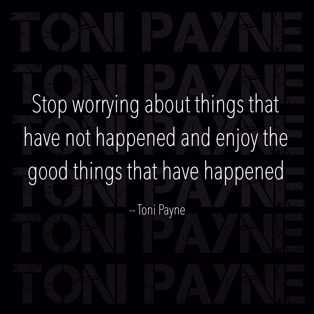 stop worrying about things quote