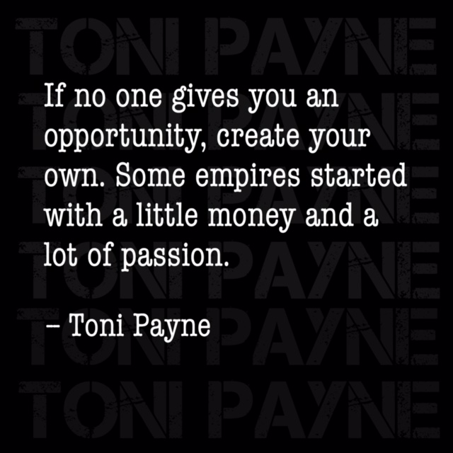 Toni Payne Quote about Creating Success
