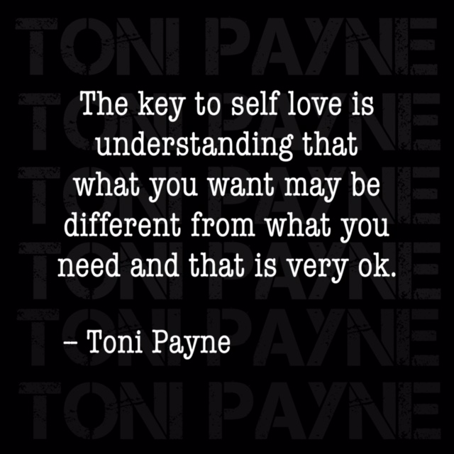 Toni Payne Quote about having self love