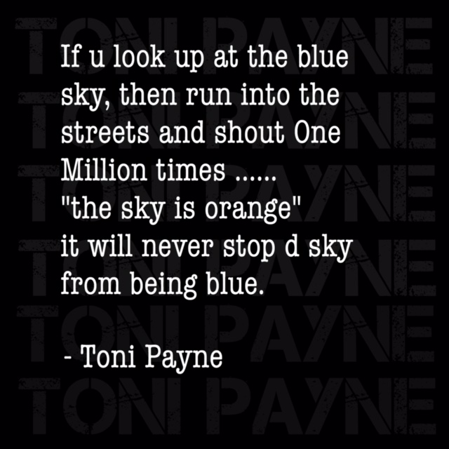 toni payne quote about telling lies