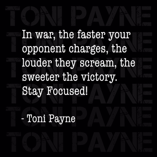 toni payne quote about winning