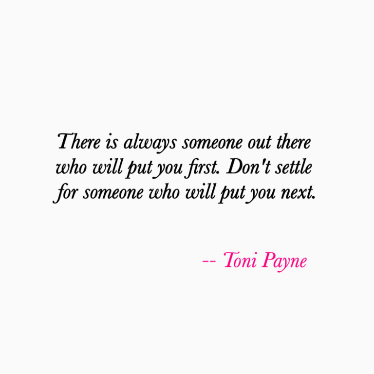 Love Quote about not Settling for Less