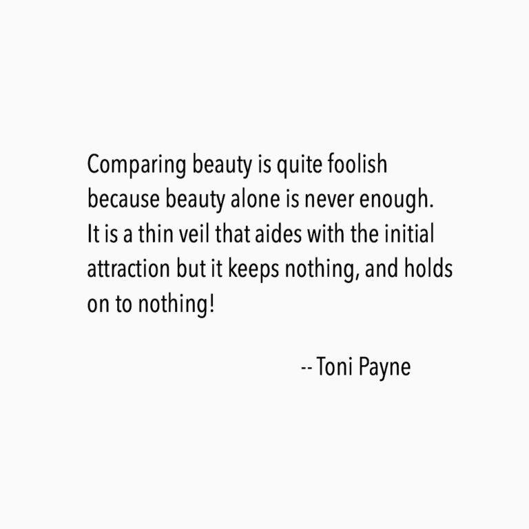 Quote about comparing beauty
